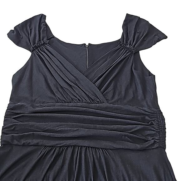 Peruvian Connection Womens Sz M Fonteyn Black Whimsigoth Fairy Grunge Midi Dress - Picture 4 of 12